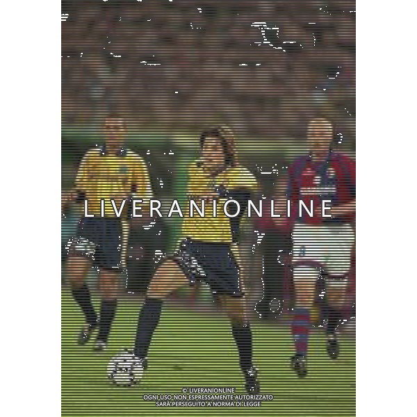 20-04-1999 BOLOGNA COPPA UEFA SEMIFINALE DI RITORNO BOLOGNA -MARSIGLIA 1-1 NELLA FOTO DANIEL BRAVO AG ALDO LIVERANI SAS