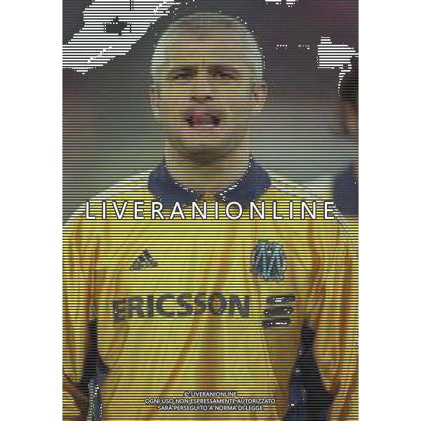 20-04-1999 BOLOGNA COPPA UEFA SEMIFINALE DI RITORNO BOLOGNA -MARSIGLIA 1-1 NELLA FOTO FABRIZIO RAVANELLI AG ALDO LIVERANI SAS