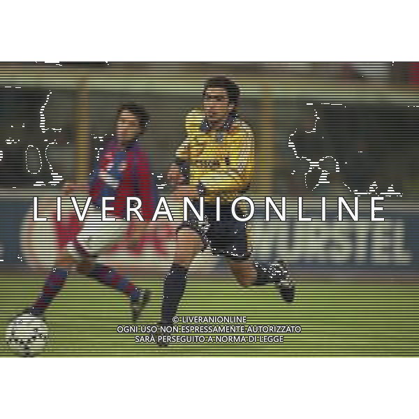 20-04-1999 BOLOGNA COPPA UEFA SEMIFINALE DI RITORNO BOLOGNA -MARSIGLIA 1-1 NELLA FOTO FREDERIC BRANDO AG ALDO LIVERANI SAS