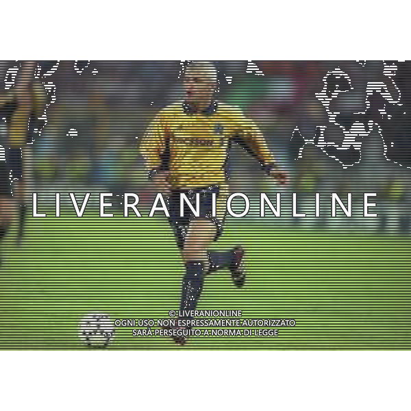 20-04-1999 BOLOGNA COPPA UEFA SEMIFINALE DI RITORNO BOLOGNA -MARSIGLIA 1-1 NELLA FOTO FABRIZIO RAVANELLI AG ALDO LIVERANI SAS