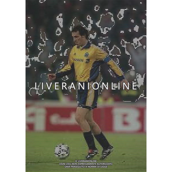 20-04-1999 BOLOGNA COPPA UEFA SEMIFINALE DI RITORNO BOLOGNA -MARSIGLIA 1-1 NELLA FOTO LAURENT BLANC AG ALDO LIVERANI SAS