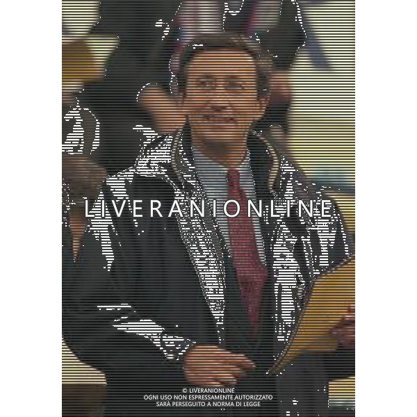 20-04-1999 BOLOGNA COPPA UEFA SEMIFINALE DI RITORNO BOLOGNA -MARSIGLIA 1-1 NELLA FOTO GIANFRANCO FINI AG ALDO LIVERANI SAS