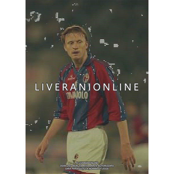 20-04-1999 BOLOGNA COPPA UEFA SEMIFINALE DI RITORNO BOLOGNA -MARSIGLIA 1-1 NELLA FOTO KENNET ANDERSSON AG ALDO LIVERANI SAS