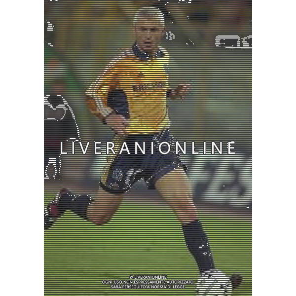 20-04-1999 BOLOGNA COPPA UEFA SEMIFINALE DI RITORNO BOLOGNA -MARSIGLIA 1-1 NELLA FOTO FABRIZIO RAVANELLI AG ALDO LIVERANI SAS