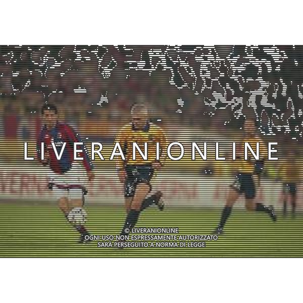20-04-1999 BOLOGNA COPPA UEFA SEMIFINALE DI RITORNO BOLOGNA -MARSIGLIA 1-1 NELLA FOTO FABRIZIO RAVANELLI AG ALDO LIVERANI SAS
