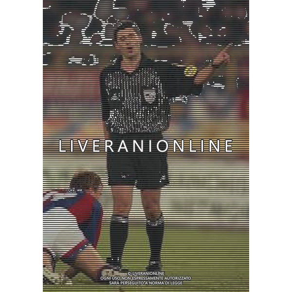 20-04-1999 BOLOGNA COPPA UEFA SEMIFINALE DI RITORNO BOLOGNA -MARSIGLIA 1-1 NELLA FOTO ARBITRO MERK MARKUS AG ALDO LIVERANI SAS