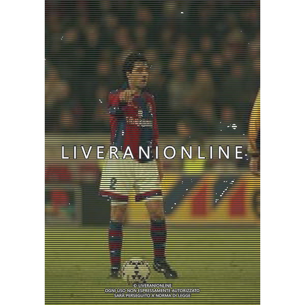 20-04-1999 BOLOGNA COPPA UEFA SEMIFINALE DI RITORNO BOLOGNA -MARSIGLIA 1-1 NELLA FOTO GIOVANNI BIA AG ALDO LIVERANI SAS