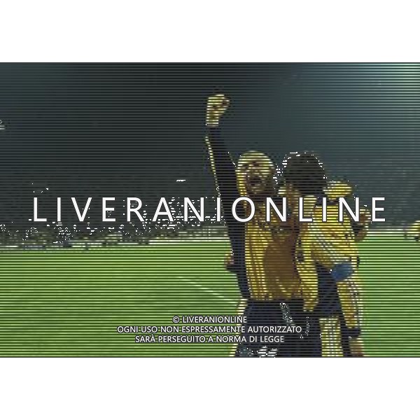 20-04-1999 BOLOGNA COPPA UEFA SEMIFINALE DI RITORNO BOLOGNA -MARSIGLIA 1-1 NELLA FOTO FABRIZIO RAVANELLI AG ALDO LIVERANI SAS