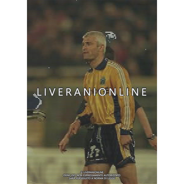 20-04-1999 BOLOGNA COPPA UEFA SEMIFINALE DI RITORNO BOLOGNA -MARSIGLIA 1-1 NELLA FOTO FABRIZIO RAVANELLI AG ALDO LIVERANI SAS