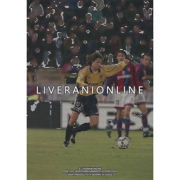 20-04-1999 BOLOGNA COPPA UEFA SEMIFINALE DI RITORNO BOLOGNA -MARSIGLIA 1-1 NELLA FOTO DANIEL BRAVO AG ALDO LIVERANI SAS