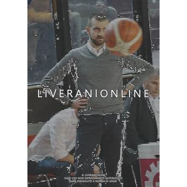 IMOLA 23 12 2018 LE NATURELLE BASKET IMOLA-CENTO SERIE A2 NELLA FOTO ALLENATORE EMANUELE DE PAOLANTONIO LE NATURELLE FOTO GIANNI SANNA-AG ALDO LIVERANI SAS