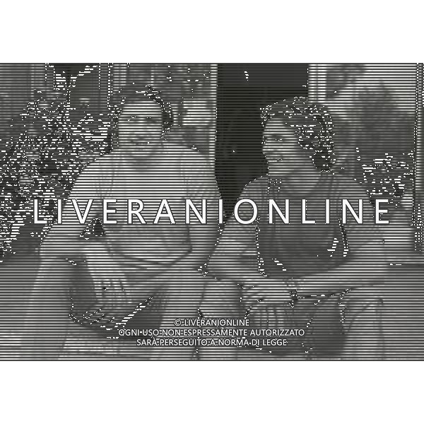 1974 COVERCIANO RADUNO NAZIONALE ITALIANA DI CALCIO NELLA FOTO GIORGIO CHINAGLIA E --------- AG ALDO LIVERANI SAS