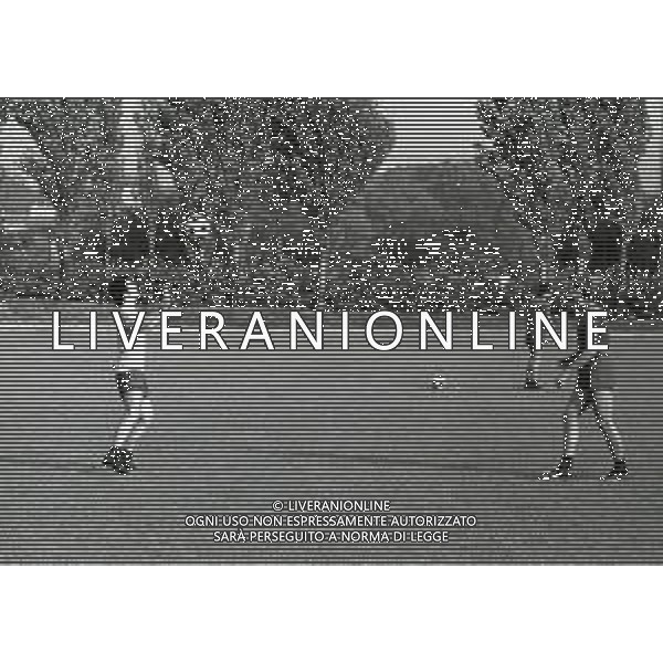 1974 COVERCIANO RADUNO NAZIONALE ITALIANA DI CALCIO NELLA FOTO MORENO ROGGI E GIACINTO FACCHETTI AG ALDO LIVERANI SAS