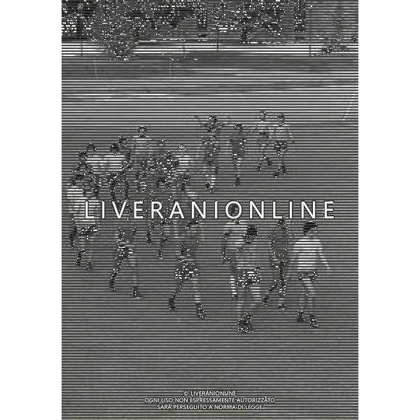 1974 COVERCIANO RADUNO NAZIONALE ITALIANA DI CALCIO NELLA FOTO ALLENAMENTO NAZIONALE ITALIANA AG ALDO LIVERANI SAS
