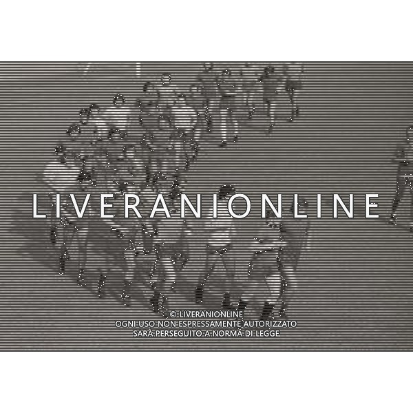1974 COVERCIANO RADUNO NAZIONALE ITALIANA DI CALCIO NELLA FOTO ALLENAMENTO NAZIONALE ITALIANA AG ALDO LIVERANI SAS