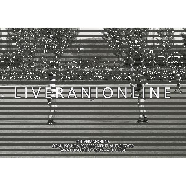 1974 COVERCIANO RADUNO NAZIONALE ITALIANA DI CALCIO NELLA FOTO MORENO ROGGI E GIACINTO FACCHETTI AG ALDO LIVERANI SAS