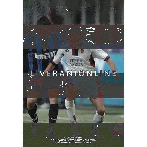 Inter - Cagliari Semifinale di ritorno di Coppa Italia Tim cup 18/05/2005 nella foto giorgios karagounis e agostini ph arcaini/agenzia aldo liverani
