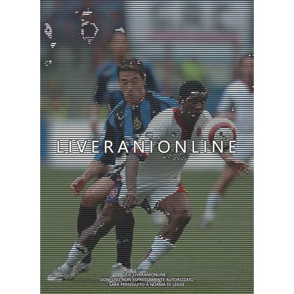Inter - Cagliari Semifinale di ritorno di Coppa Italia Tim cup 18/05/2005 nella foto alvarez e kily gonzalez ph arcaini/agenzia aldo liverani