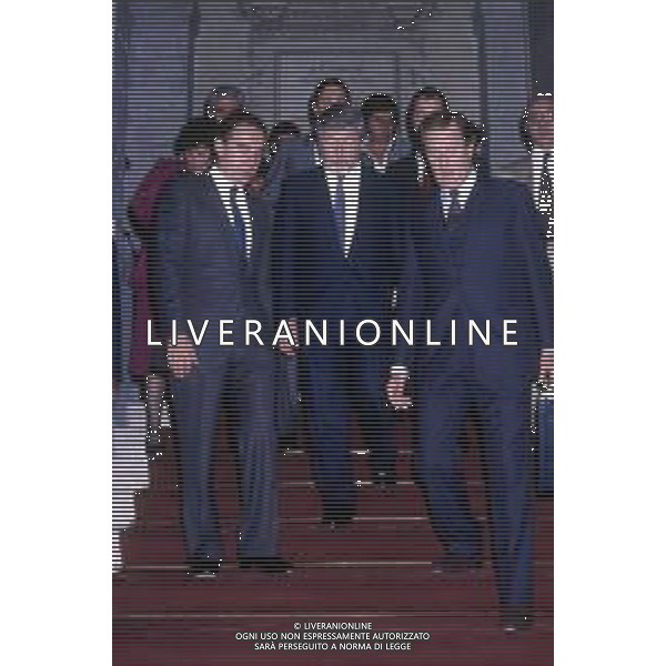 SOVRANI REALI DEL BELGIO - RETROSPETTIVA Nella foto ALBERTO II PRINCIPE DI LIEGI nel 1988 con Paolo Pillitteri sindaco milano ©ARCHIVIO Giovanni Liverani / DFP / AG. ALDO LIVERANI SAS - ITALY ONLY EDITORIAL USE ONLY