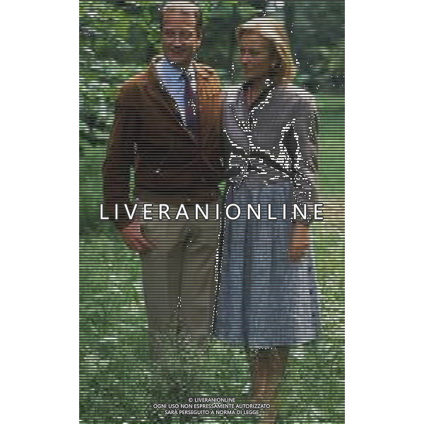 SOVRANI REALI DEL BELGIO - RETROSPETTIVA Nella foto Paola Ruffo di Calabria Principessa Liegi con il marito principe Alberto II ©ARCHIVIO Giovanni Liverani / DFP / AG. ALDO LIVERANI SAS - ITALY ONLY EDITORIAL USE ONLY