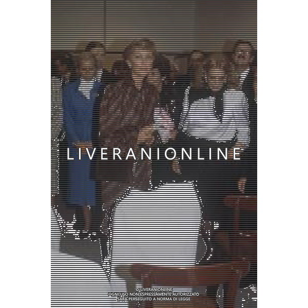 SOVRANI REALI DEL BELGIO - RETROSPETTIVA Nella foto Paola Ruffo di Calabria Principessa Liegi con Melina Mercouri nel 1982 ©ARCHIVIO Giovanni Liverani / DFP / AG. ALDO LIVERANI SAS - ITALY ONLY EDITORIAL USE ONLY
