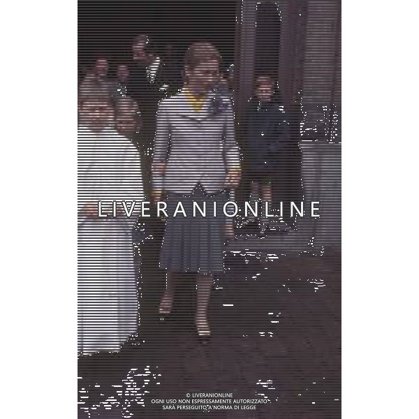 SOVRANI REALI DEL BELGIO - RETROSPETTIVA Nella foto Paola Ruffo di Calabria Principessa Liegi con la figlia Astrid e il figlio Filippo ©ARCHIVIO Giovanni Liverani / DFP / AG. ALDO LIVERANI SAS - ITALY ONLY EDITORIAL USE ONLY