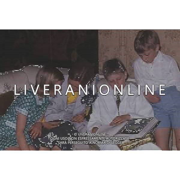 SOVRANI REALI DEL BELGIO - RETROSPETTIVA Nella foto Paola Ruffo di Calabria Principessa Liegi con a figlia Astrid e il figlio Filippo e Lorenzo ©ARCHIVIO Giovanni Liverani / DFP / AG. ALDO LIVERANI SAS - ITALY ONLY EDITORIAL USE ONLY