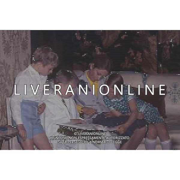SOVRANI REALI DEL BELGIO - RETROSPETTIVA Nella foto Paola Ruffo di Calabria Principessa Liegi con la figlia Astrid e il figlio Filippo e Lorenzo ©ARCHIVIO Giovanni Liverani / DFP / AG. ALDO LIVERANI SAS - ITALY ONLY EDITORIAL USE ONLY