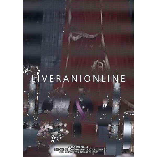 SOVRANI REALI DEL BELGIO - RETROSPETTIVA Nella foto Paola Ruffo di Calabria Principessa Liegi con il marito principe Alberto II e il figlio Filippo ©ARCHIVIO Giovanni Liverani / DFP / AG. ALDO LIVERANI SAS - ITALY ONLY EDITORIAL USE ONLY