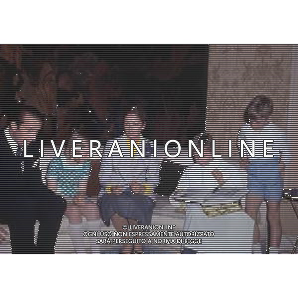 SOVRANI REALI DEL BELGIO - RETROSPETTIVA Nella foto Paola Ruffo di Calabria Principessa Liegi con il marito principe Alberto II, la figlia Astrid e il figlio Filippo e Lorenzo ©ARCHIVIO Giovanni Liverani / DFP / AG. ALDO LIVERANI SAS - ITALY ONLY EDITORIAL USE ONLY