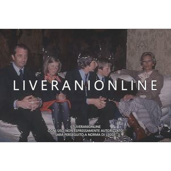 SOVRANI REALI DEL BELGIO - RETROSPETTIVA Nella foto Paola Ruffo di Calabria Principessa Liegi con il marito principe Alberto II, la figlia Astrid e il figlio Filippo e Lorenzo ©ARCHIVIO Giovanni Liverani / DFP / AG. ALDO LIVERANI SAS - ITALY ONLY EDITORIAL USE ONLY