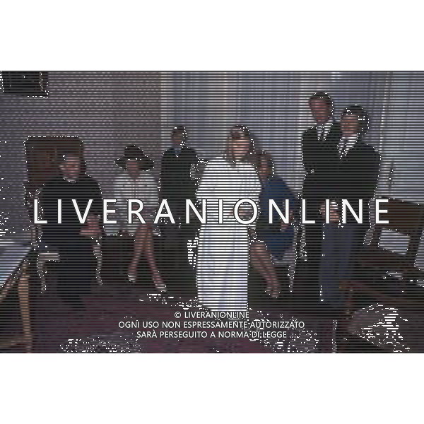 SOVRANI REALI DEL BELGIO - RETROSPETTIVA Nella foto Paola Ruffo di Calabria Principessa Liegi con il marito principe Alberto II, la figlia Astrid e il figlio Filippo e Lorenzo ©ARCHIVIO Giovanni Liverani / DFP / AG. ALDO LIVERANI SAS - ITALY ONLY EDITORIAL USE ONLY