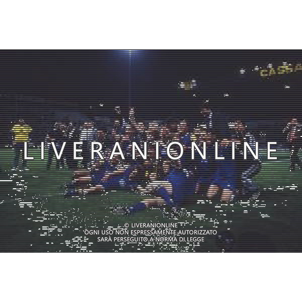 11-06-1995 PARMA- FINALE DI COPPA ITALIA PARMA JUVENTUS 0-2 NELLA FOTO I GIOCATORI DELLA JUVENTUS FESTEGGIANO LA VITTORIA DELLA COPPA ITALIA AG ALDO LIVERANI SAS