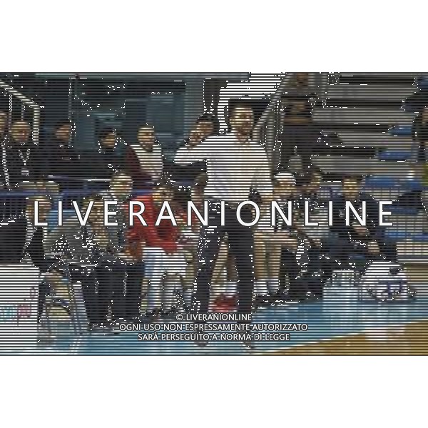 FAENZA 06 01 2019 LE NATURELLE-FORLI BASKET SERIE A2 NELLA FOTO EMANUELE DI PAOLANTONIO ALLENATORE LE NATURELLE IMOLA foto gianni sanna-ag aldo liverani sas