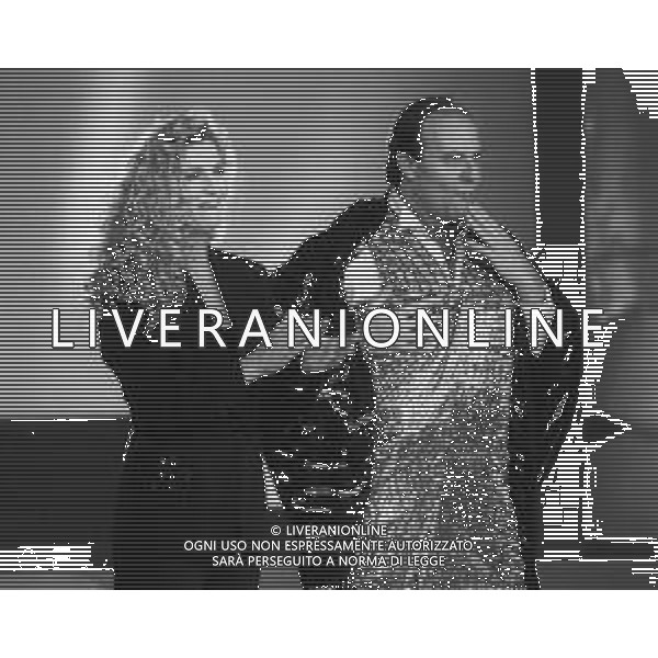 SIMPATICISSIMA Programma televisivo in onda su Canale 5, Marzo 1991 - RETROSPETTIVA nella foto Gerry Scotti con Ramona Dell\'Abate ©ARCHIVIO / AGENZIA ALDO LIVERANI SAS