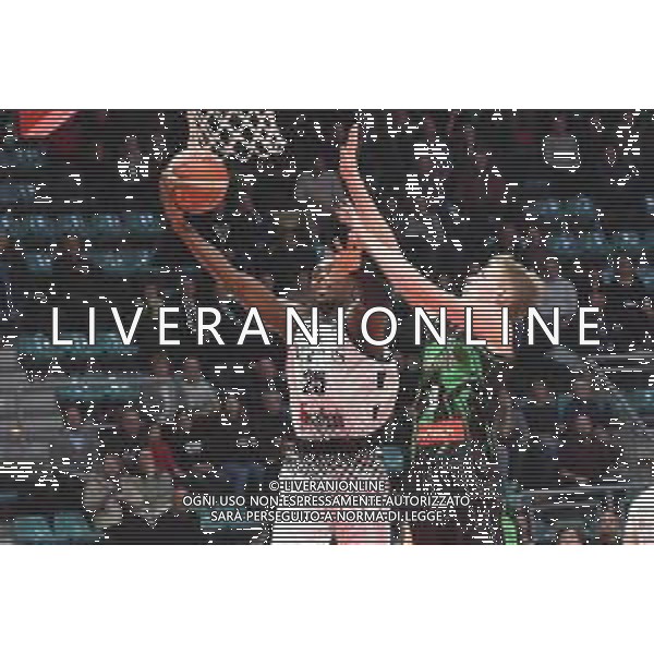 Virtus Segafredo BOLOGNA - OLIMPIA LUBIANA Basket gruppo D FIBA Champions League 87–84, PalaDozza 09.01.2019 Nella Foto David Cournooh ©OPTIMAFOTO / AGENZIA ALDO LIVERANI SAS