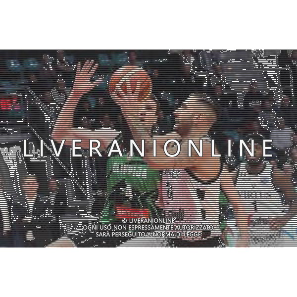 Virtus Segafredo BOLOGNA - OLIMPIA LUBIANA Basket gruppo D FIBA Champions League 87–84, PalaDozza 09.01.2019 Nella Foto Pietro Aradori ©OPTIMAFOTO / AGENZIA ALDO LIVERANI SAS