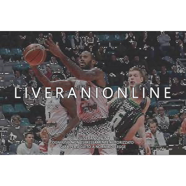 Virtus Segafredo BOLOGNA - OLIMPIA LUBIANA Basket gruppo D FIBA Champions League 87–84, PalaDozza 09.01.2019 Nella Foto Amath M\'Baye ©OPTIMAFOTO / AGENZIA ALDO LIVERANI SAS