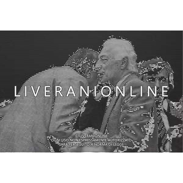 1988 TORINO CAMPIONATO DI CALCIO SERIE A JUVENTUS NAPOLI NELLA FOTO GIANNI AGNELLI PRESIDENTE ONORARIO JUVENTUS CON IL PRESIDENTE DEL NAPOLI CORRADO FERLAINO AG ALDO LIVERANI SAS