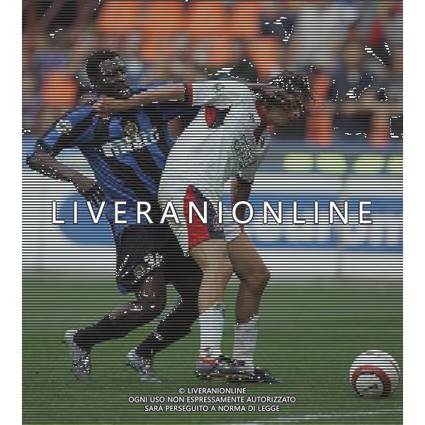Milano 18/05/2005 coppa italia tim 2004/05 inter-cagliari 3:1 nella foto martins e lopez ph marco luzzani/ag aldo liverani s.a.s.
