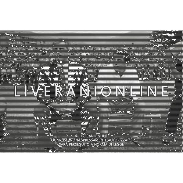 RETROSPETTIVA GIOVANNINO AGNELLI JR NELLA FOTO GIOVANNINO AGNELLI JR CON GIGI MAIFREDI ALLENATORE JUVENTUS AG ALDO LIVERANI SAS