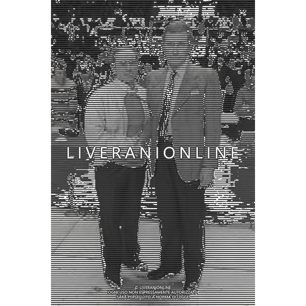 RETROSPETTIVA DAN PETERSON ALLENTORE BASKET 1983-1984 NELLA FOTO DAN PETERSON CON GIANCARLO PRIMO AG ALDO LIVERANI SAS