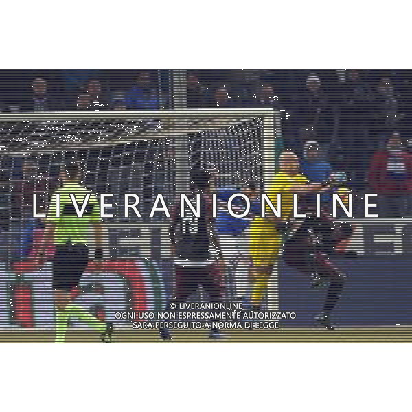 Coppa Italia 2018-2019 ottavi di finale Sampdoria-Milan Genova (Italia) - 12.01.2019 Sampdoria-Milan C. Nella Foto: Occasione Sampdoria - Pepe reina in parata su fabio quagliarella /Ph.Cebrelli-Ag. Aldo Liverani / AGENZIA ALDO LIVERANI SAS - Sampdoria - Milan Coppa Italia Tim Cup 2018-2019 ottavi di finale Genova 12.01.2019