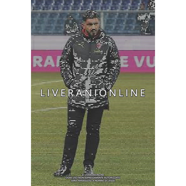Coppa Italia 2018-2019 ottavi di finale Sampdoria-Milan Genova (Italia) - 12.01.2019 Sampdoria-Milan C. Nella Foto: Gennaro Gattuso /Ph.Cebrelli-Ag. Aldo Liverani / AGENZIA ALDO LIVERANI SAS - Sampdoria - Milan Coppa Italia Tim Cup 2018-2019 ottavi di finale Genova 12.01.2019