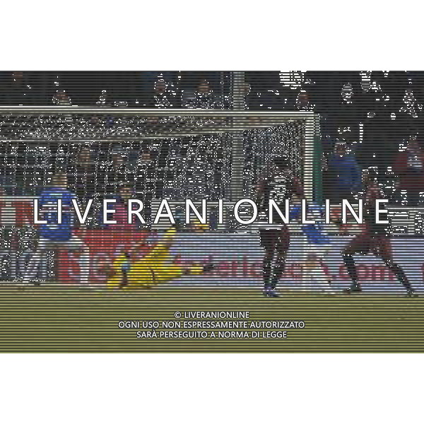 Coppa Italia 2018-2019 ottavi di finale Sampdoria-Milan Genova (Italia) - 12.01.2019 Sampdoria-Milan C. Nella Foto: Occasione Sampdoria parata da pepe reina /Ph.Cebrelli-Ag. Aldo Liverani / AGENZIA ALDO LIVERANI SAS - Sampdoria - Milan Coppa Italia Tim Cup 2018-2019 ottavi di finale Genova 12.01.2019