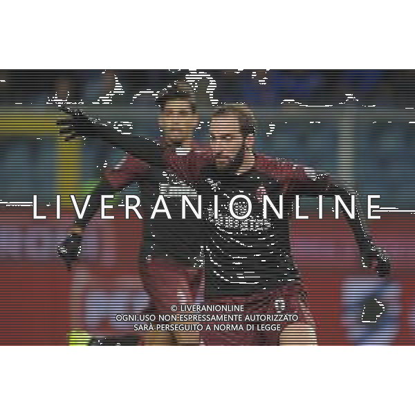 Coppa Italia 2018-2019 ottavi di finale Sampdoria-Milan Genova (Italia) - 12.01.2019 Sampdoria-Milan C. Nella Foto: Gonzalo Higuain /Ph.Cebrelli-Ag. Aldo Liverani / AGENZIA ALDO LIVERANI SAS - Sampdoria - Milan Coppa Italia Tim Cup 2018-2019 ottavi di finale Genova 12.01.2019