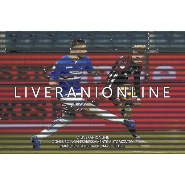 Coppa Italia 2018-2019 ottavi di finale Sampdoria-Milan Genova (Italia) - 12.01.2019 Sampdoria-Milan C. Nella Foto: Nicola Murru e Samu Castillejo /Ph.Cebrelli-Ag. Aldo Liverani / AGENZIA ALDO LIVERANI SAS - Sampdoria - Milan Coppa Italia Tim Cup 2018-2019 ottavi di finale Genova 12.01.2019