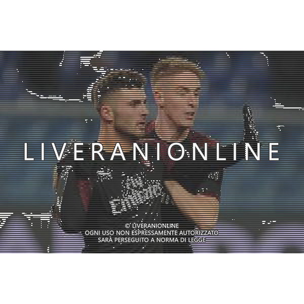 Coppa Italia 2018-2019 ottavi di finale Sampdoria-Milan Genova (Italia) - 12.01.2019 Sampdoria-Milan C. Nella Foto: Patrick Cutrone esultanza dopo il gol con Andrea Conti /Ph.Cebrelli-Ag. Aldo Liverani / AGENZIA ALDO LIVERANI SAS - Sampdoria - Milan Coppa Italia Tim Cup 2018-2019 ottavi di finale Genova 12.01.2019