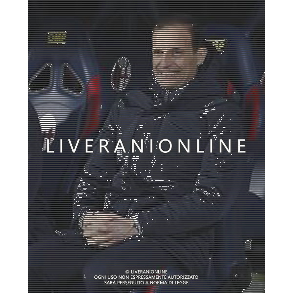 BOLOGNA - JUVENTUS Coppa Italia TIM CUP 12/01/2019 nella foto: Allegri Massimiliano (Juventus f.c.) in panchina ©Claudio Zamagni/Agenzia Aldo Liverani Allegri Massimiliano (Juventus f.c.) during Italian TIM Cup soccer match between Bologna F.C. and Juventus F.C. at Renato Dall\'Ara Stadium in Bologna on January 12 2019 photo credit by Claudio Zamagni/Aldo Liverani Photo Agency / AGENZIA ALDO LIVERANI SAS - BOLOGNA - JUVENTUS Coppa Italia Tim Cup 2018-2019 ottavi di finale Bologna 12.01.2019