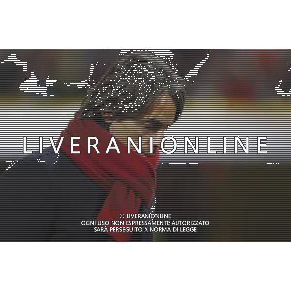 BOLOGNA - JUVENTUS Coppa Italia TIM CUP 12/01/2019 nella foto: Filippo Inzaghi (Bologna f.c.) delusione ©Claudio Zamagni/Agenzia Aldo Liverani Filippo Inzaghi (Bologna f.c.) during Italian TIM Cup soccer match between Bologna F.C. and Juventus F.C. at Renato Dall\'Ara Stadium in Bologna on January 12 2019 photo credit by Claudio Zamagni/Aldo Liverani Photo Agency / AGENZIA ALDO LIVERANI SAS - BOLOGNA - JUVENTUS Coppa Italia Tim Cup 2018-2019 ottavi di finale Bologna 12.01.2019